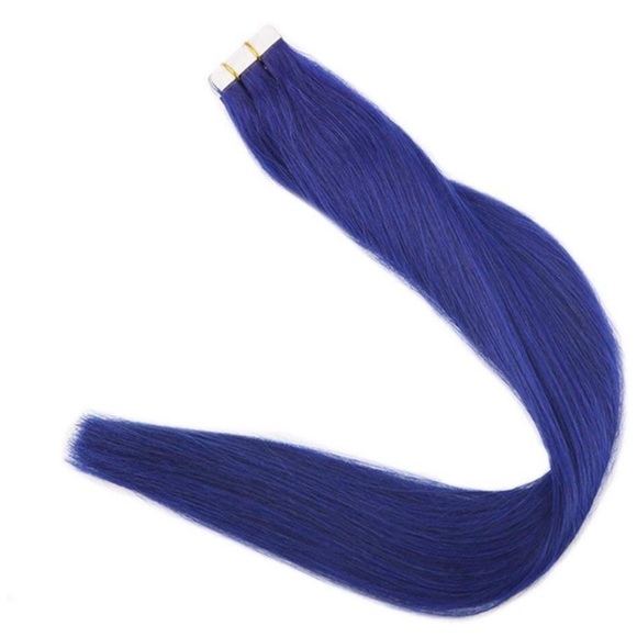 ✨ 18” BLUE HUMAN HAIR TAPE IN HAIR EXTENSIONS *NWT